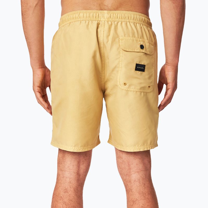 Pantaloni scurți de baie pentru bărbați Rip Curl Easy Living 16' Volley galben CBOVF4 3