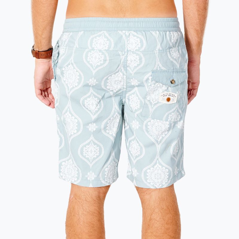 Pantaloni scurți de baie Rip Curl Salt Water Culture Volley pentru bărbați, albastru CWAOG9 6