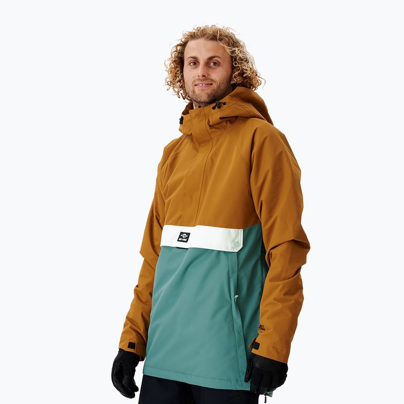 Jachetă de snowboard pentru bărbați Rip Curl Primative maro-verde 000MOU 146 2