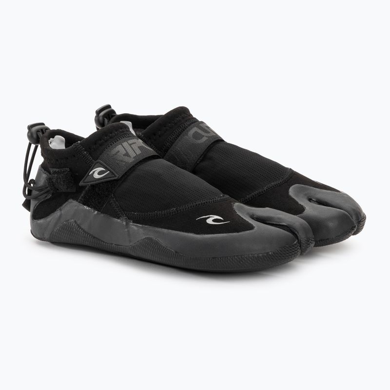 Cizmă de neopren pentru bărbați Rip Curl Reefer Boot 1,5 mm S/Toe negru/galbenuș de neopren 4