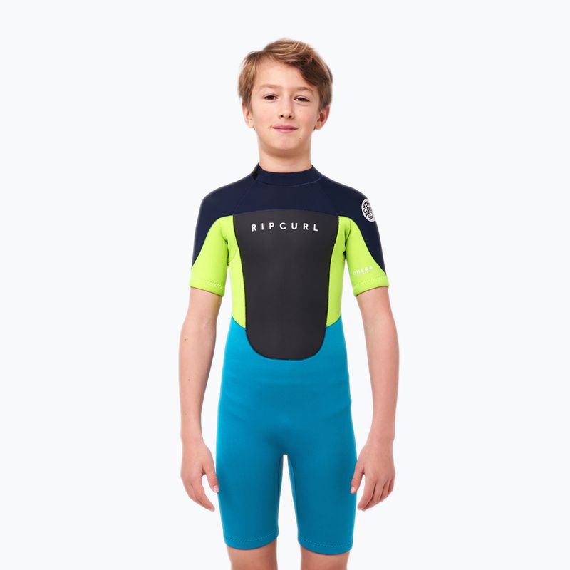 Costum de înot pentru copii Rip Curl Omega B/Zip Spring 49 albastru-bleumarin 113BSP