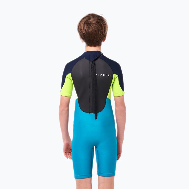 Costum de înot pentru copii Rip Curl Omega B/Zip Spring 49 albastru-bleumarin 113BSP 2