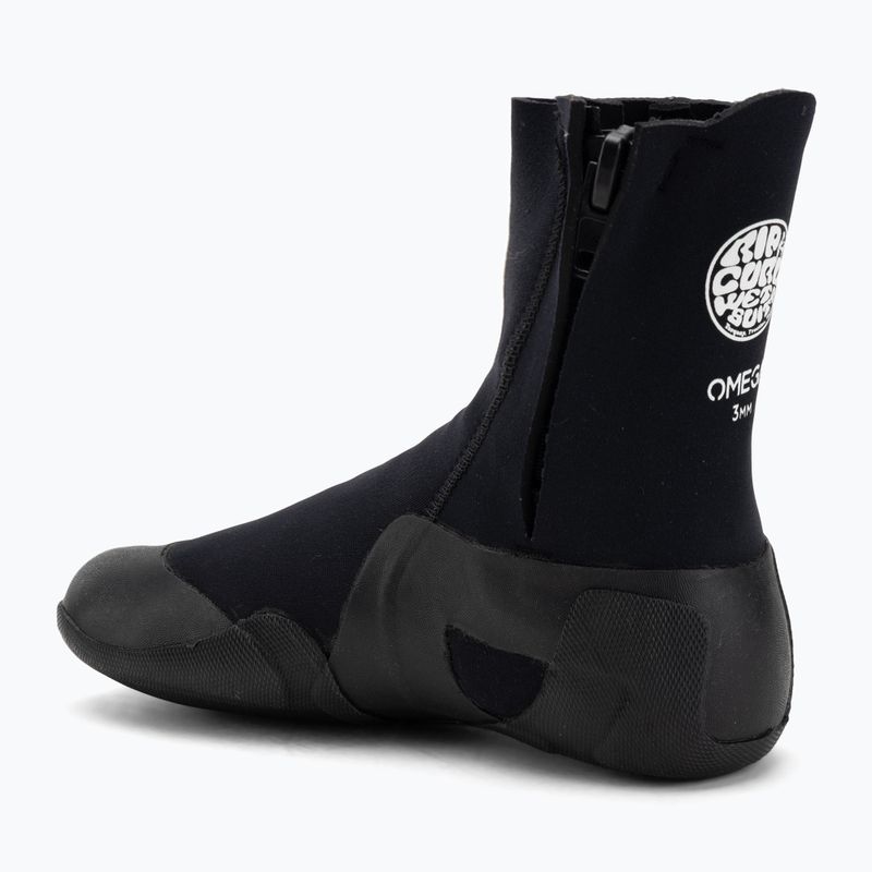 Încălțăminte de neopren Rip Curl Omega 3mm Round Toe With Zip black 3