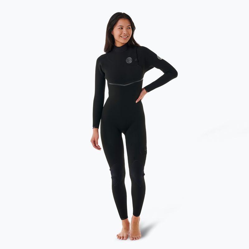 Costum de înot pentru femei Rip Curl Ebomb 3/2 mm Zip Free black