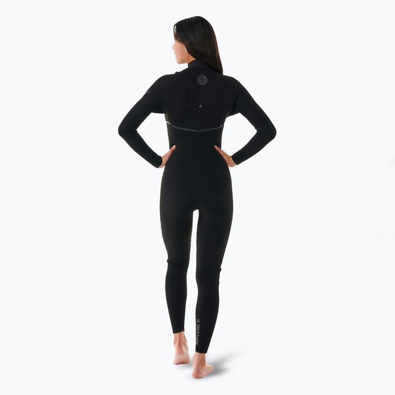 Costum de înot pentru femei Rip Curl Ebomb 3/2 mm Zip Free black 2