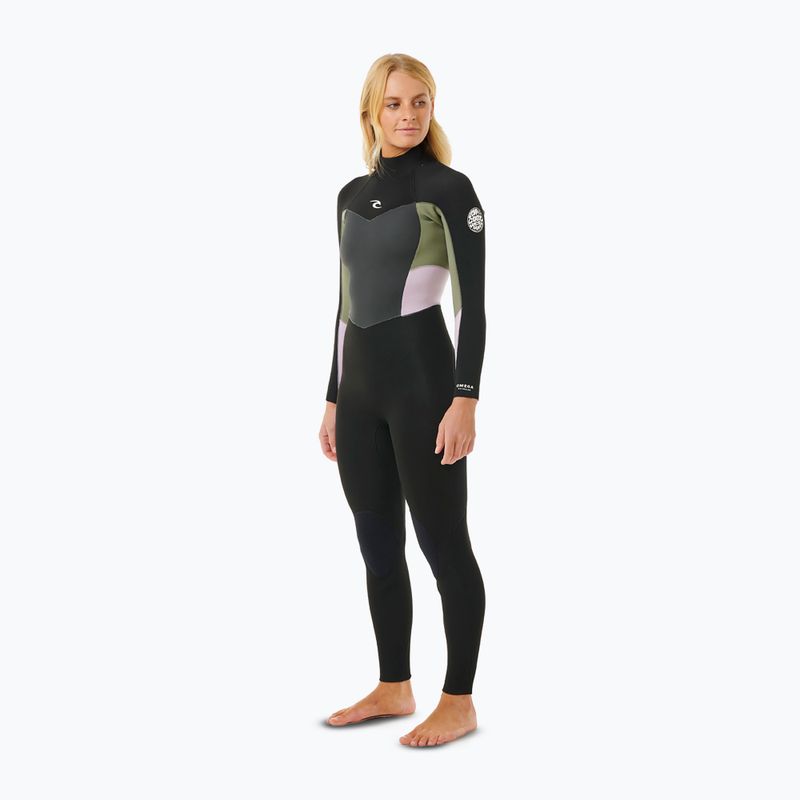 Costum de înot pentru femei Rip Curl Omega 3/2 mm Back Zip khaki 3
