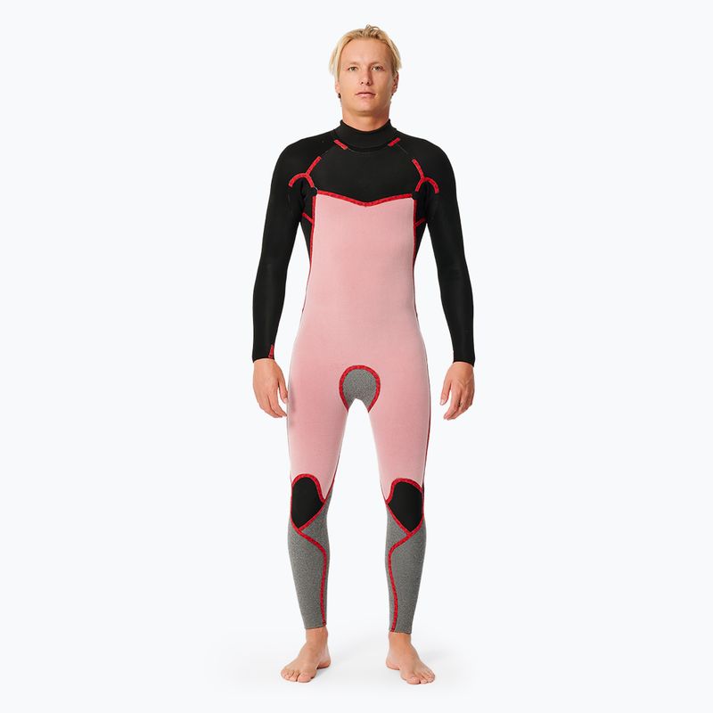 Costum de înot pentru bărbați Rip Curl D/Patrol 3/2 mm GB B/Zip Stmr black 3
