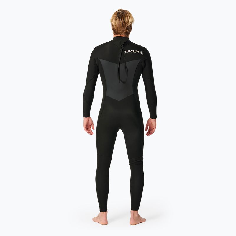Costum de înot pentru bărbați Rip Curl D/Patrol 3/2 mm GB B/Zip Stmr black 4
