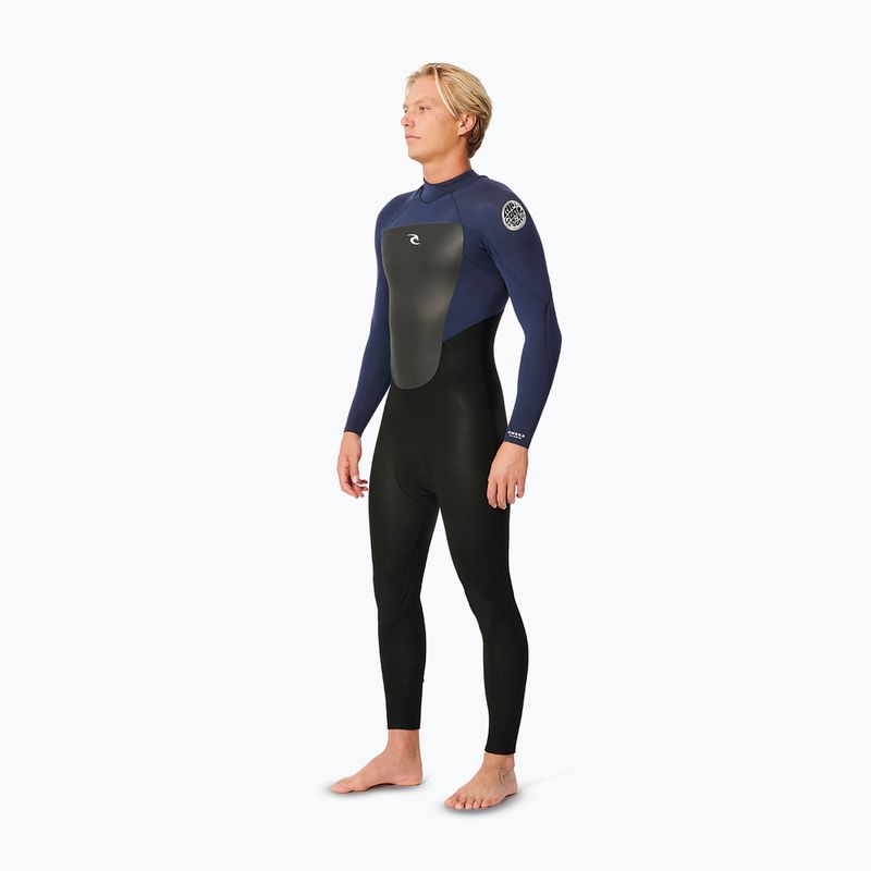 Costum de înot pentru bărbați Rip Curl Omega 3/2 mm Back Zip slate 3