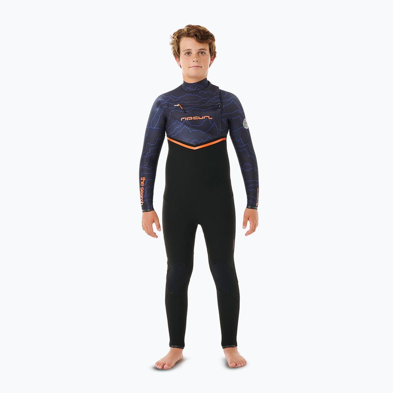 Costum de înot pentru copii Rip Curl Flashbomb 4/3 mm Chest Zip purple night