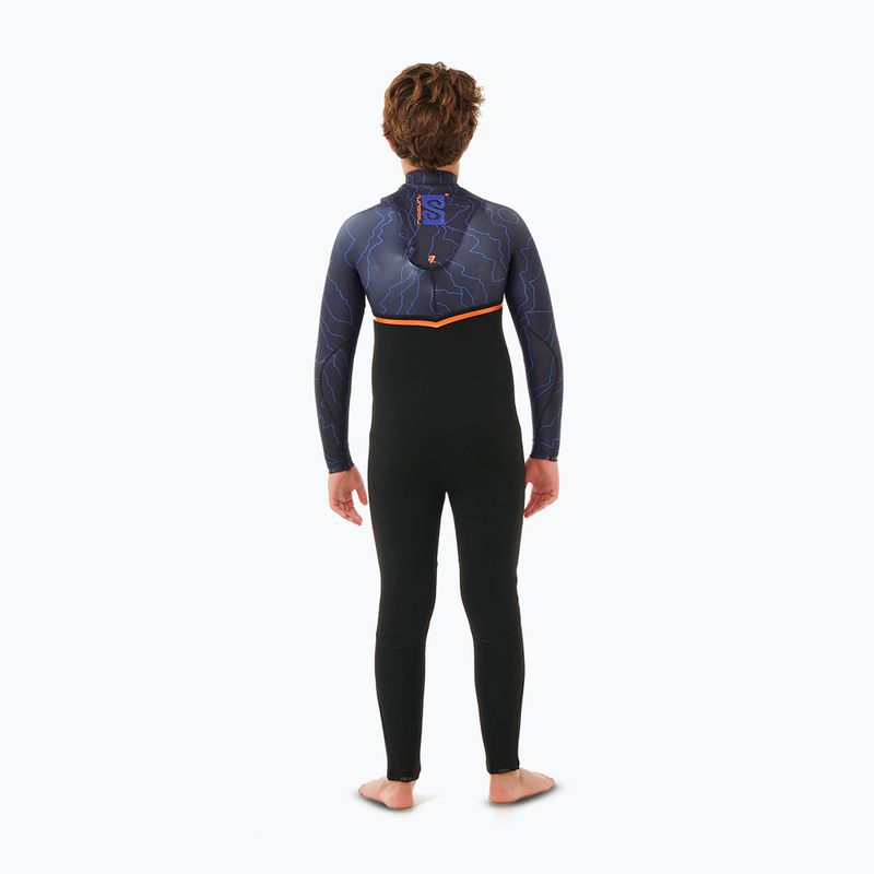 Costum de înot pentru copii Rip Curl Flashbomb 4/3 mm Chest Zip purple night 2