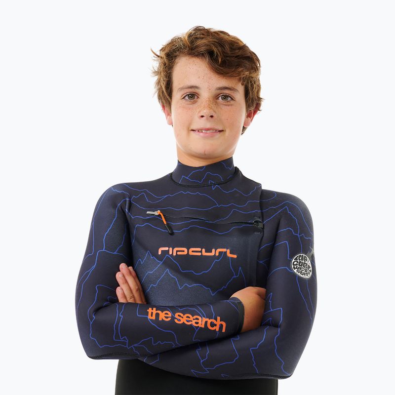 Costum de înot pentru copii Rip Curl Flashbomb 4/3 mm Chest Zip purple night 5