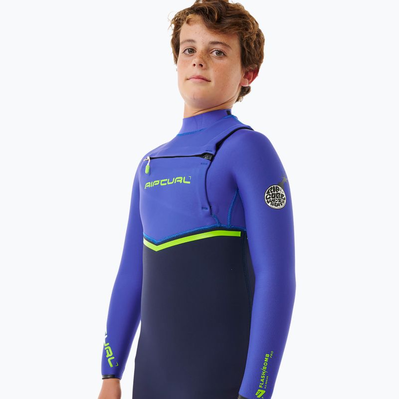 Costum de înot pentru copii Rip Curl Flashbomb 4/3 mm Chest Zip wild berry 5