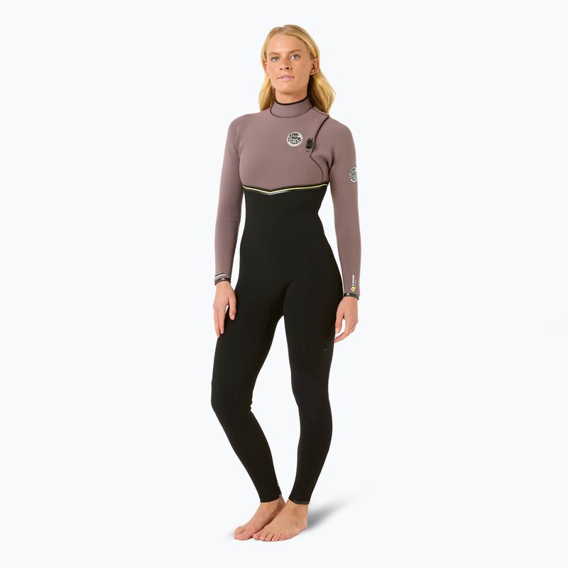 Costum de înot pentru femei Rip Curl Ebomb 3/2 mm Zip Free eggplant