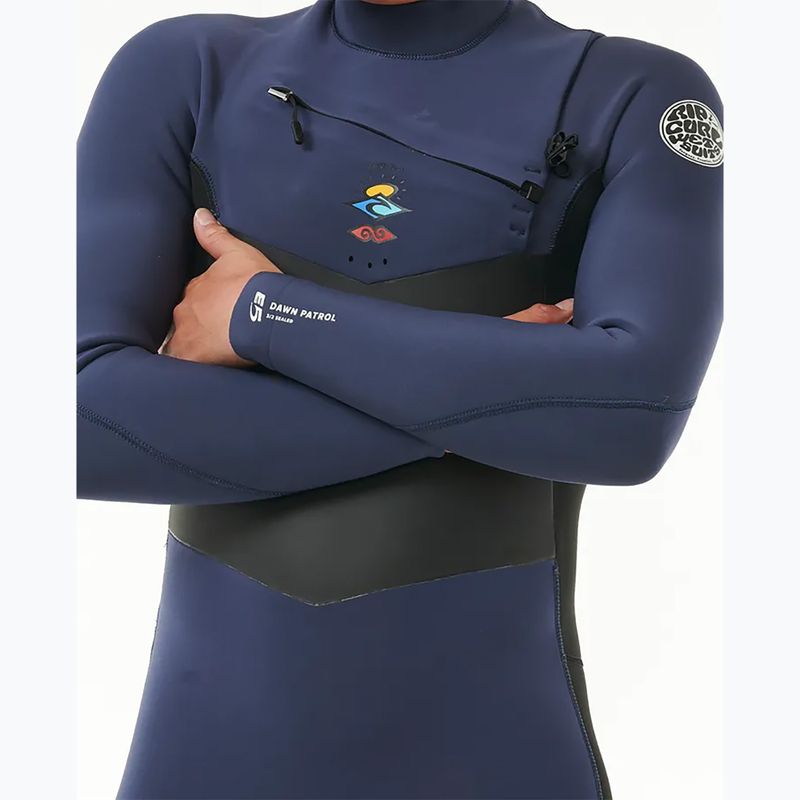 Costum de înot pentru bărbați Rip Curl Dawn Patrol 5/3mm Chest Zip dark navy 3
