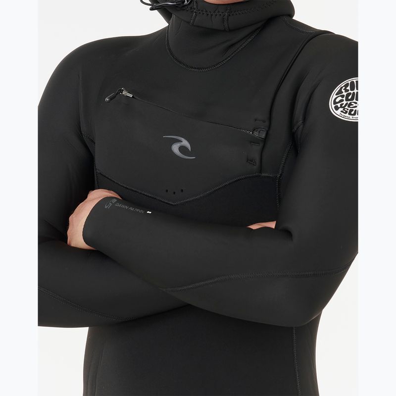 Costum de înot pentru bărbați Rip Curl Dawn Patrol Cz Hood 5/4 mm black 5