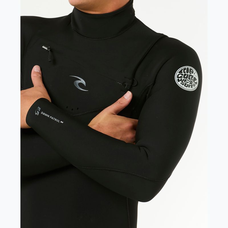 Costum de înot pentru bărbați Rip Curl Dawn Patrol 4/3 mm Chest Zip black 5