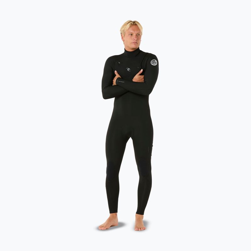 Costum de înot pentru bărbați Rip Curl Dawn Patrol 3/2 mm Chest Zip black 4