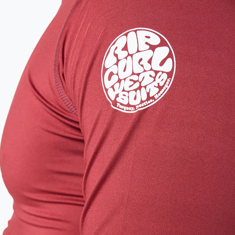 Tricou de înot pentru copii Rip Curl Corps 4370 maroon 12JMRV 5