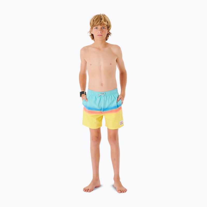 Pantaloni scurți pentru copii Rip Curl Surf Revival Volley 46 albaștri-galbeni 027BBO 2