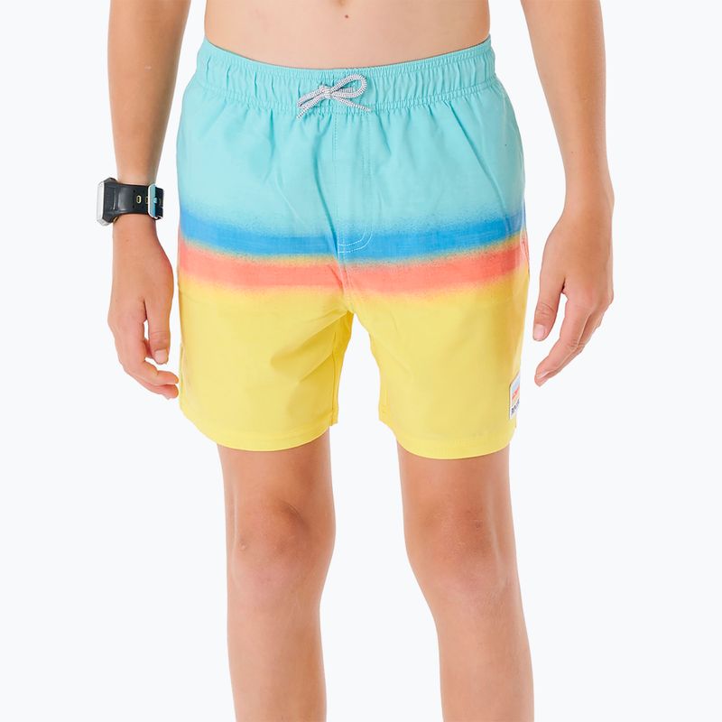 Pantaloni scurți pentru copii Rip Curl Surf Revival Volley 46 albaștri-galbeni 027BBO 4