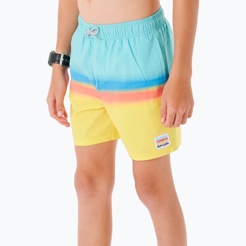Pantaloni scurți pentru copii Rip Curl Surf Revival Volley 46 albaștri-galbeni 027BBO 5