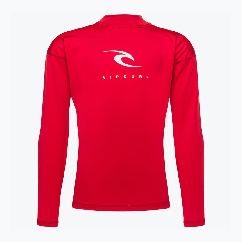 Tricou de înot pentru copii Rip Curl Corps Rash Vest 40 roșu 11MBRV