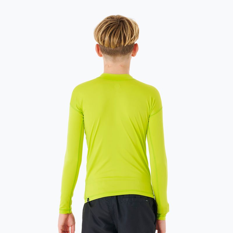 Tricou de înot pentru copii Rip Curl Corps Rash Vest 4078 verde 11MBRV 2