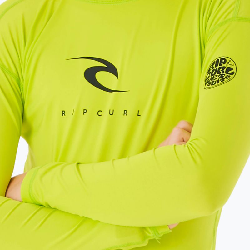 Tricou de înot pentru copii Rip Curl Corps Rash Vest 4078 verde 11MBRV 3