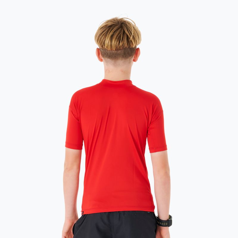 Tricou de înot pentru copii Rip Curl Corps Rash Vest 40 roșu 11NBRV 2