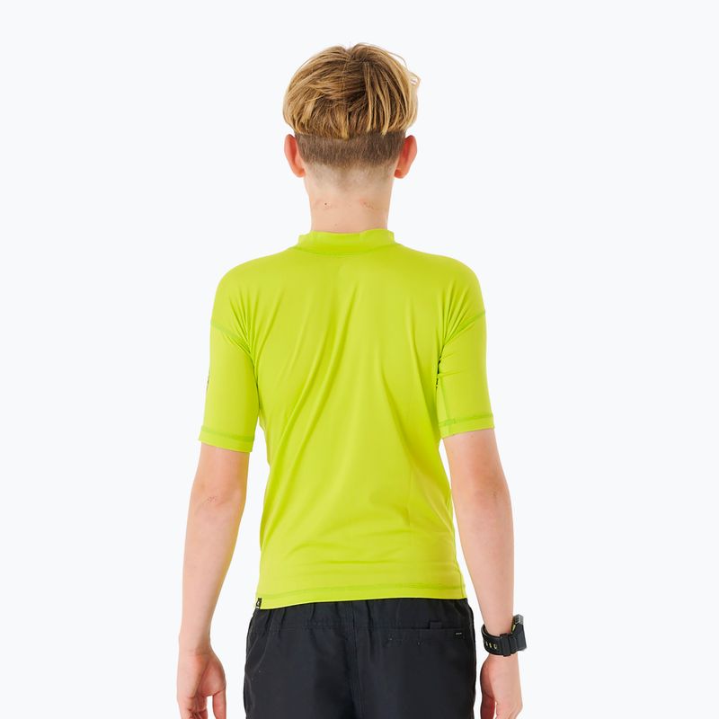 Tricou de înot pentru copii Rip Curl Corps Rash Vest 4078 verde 11NBRV 2