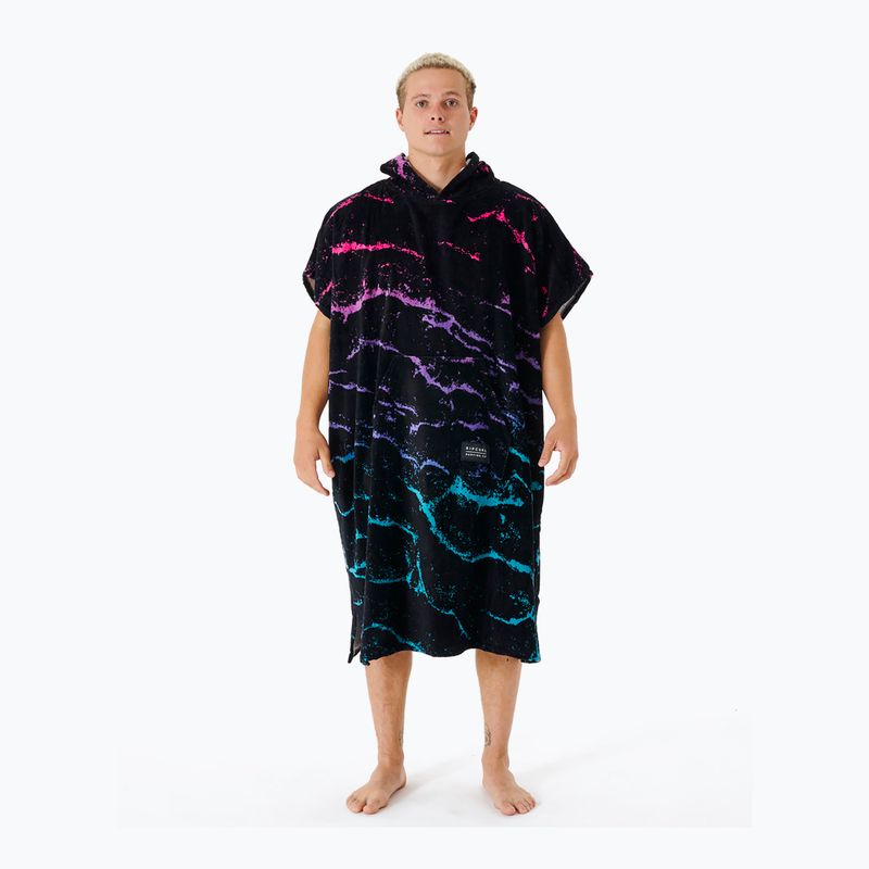 Poncho pentru bărbați Rip Curl Combo Print 107 negru 006MTO