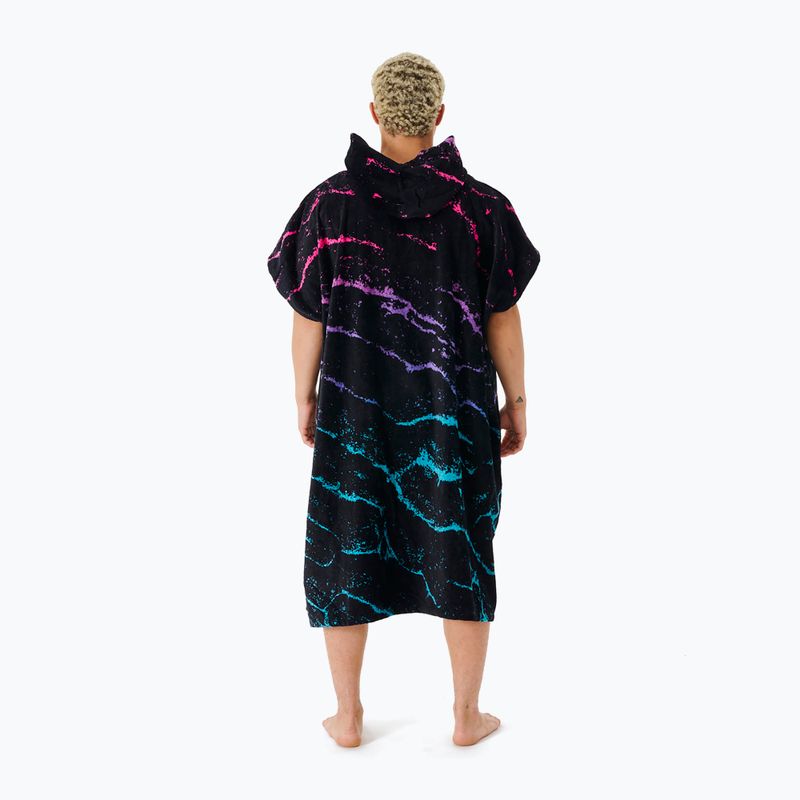 Poncho pentru bărbați Rip Curl Combo Print 107 negru 006MTO 2