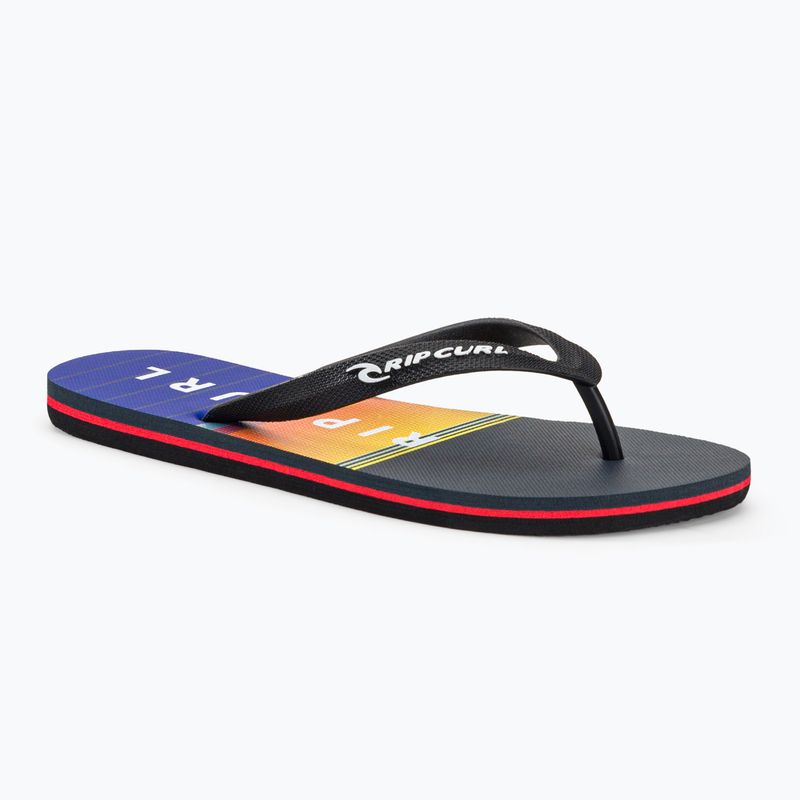 Papuci pentru bărbați Rip Curl Breaker Open Toe 1163 negru-portocali 19XMOT