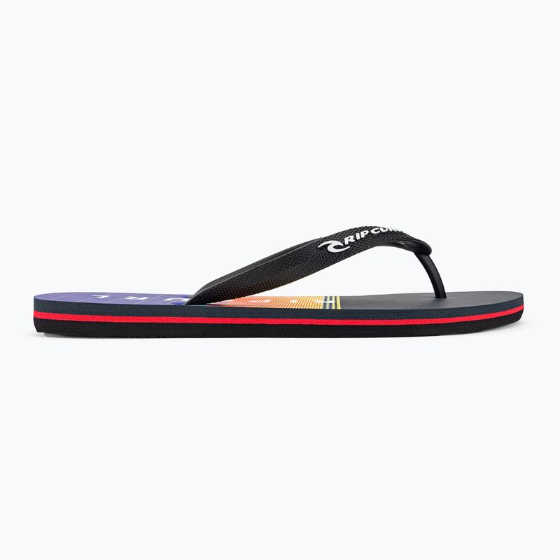 Papuci pentru bărbați Rip Curl Breaker Open Toe 1163 negru-portocali 19XMOT 2