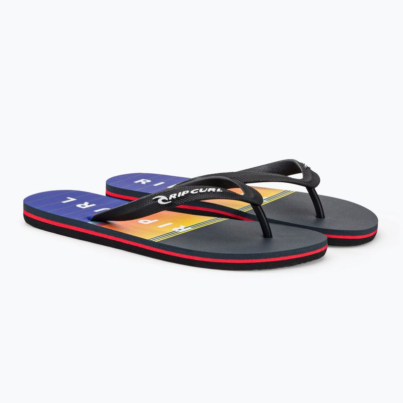 Papuci pentru bărbați Rip Curl Breaker Open Toe 1163 negru-portocali 19XMOT 4