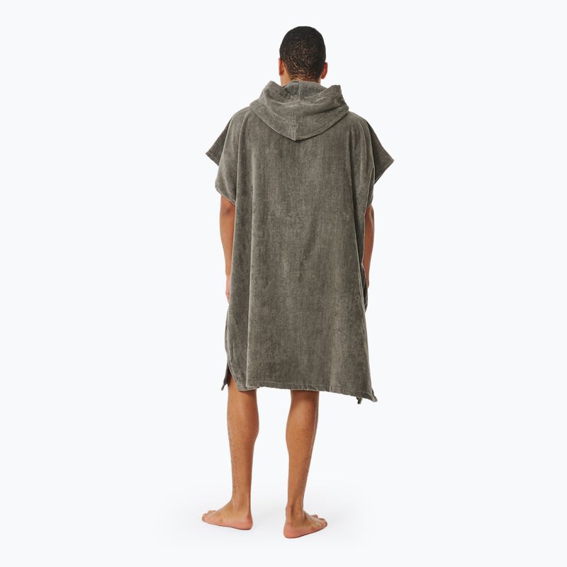 Poncho pentru bărbați Rip Curl Logo Hooded grey 3