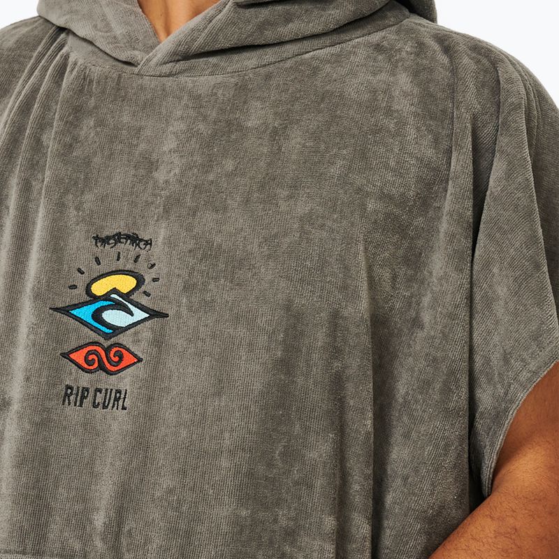 Poncho pentru bărbați Rip Curl Logo Hooded grey 6