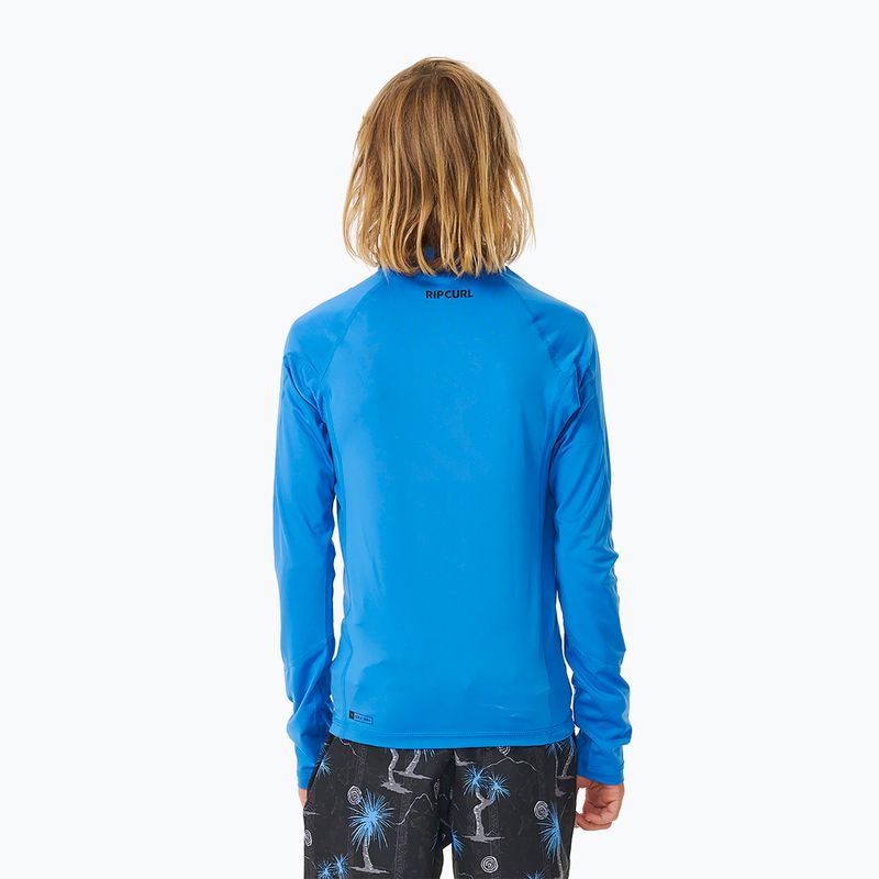 Longsleeve de înot pentru copii Rip Curl Lycra Brand Wave UPF blue gum 3