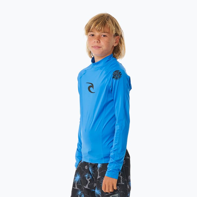 Longsleeve de înot pentru copii Rip Curl Lycra Brand Wave UPF blue gum 4