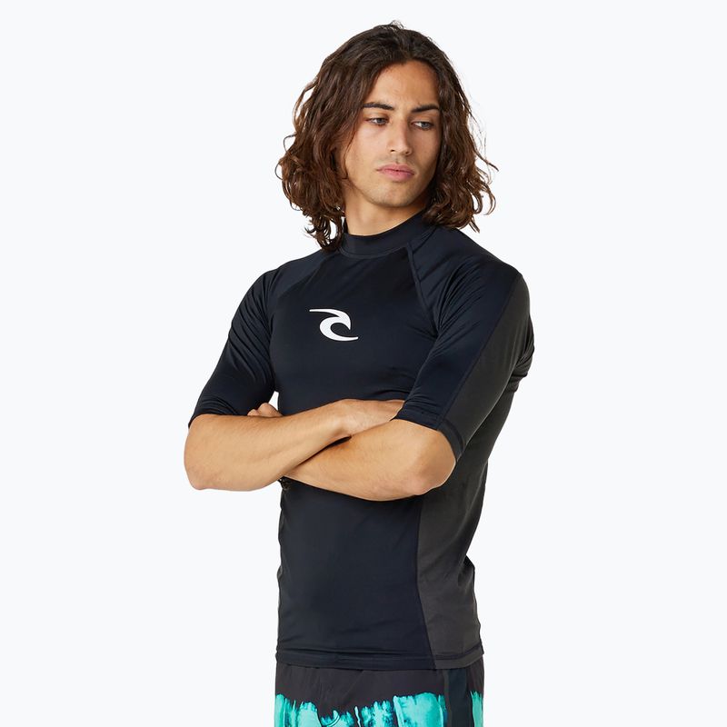 Tricou de înot pentru bărbați Rip Curl Waves Upf Perf S/S black
