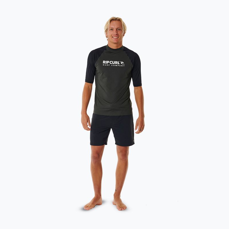 Tricou de înot pentru bărbați Rip Curl Shock UPF black marle 2