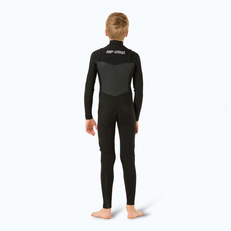 Costum de înot pentru copii Rip Curl Dawn Patrol 4/3 mm Chest Zip black 2
