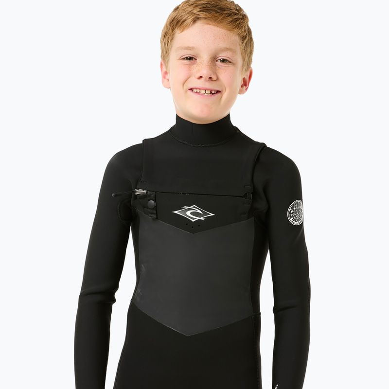 Costum de înot pentru copii Rip Curl Dawn Patrol 4/3 mm Chest Zip black 5