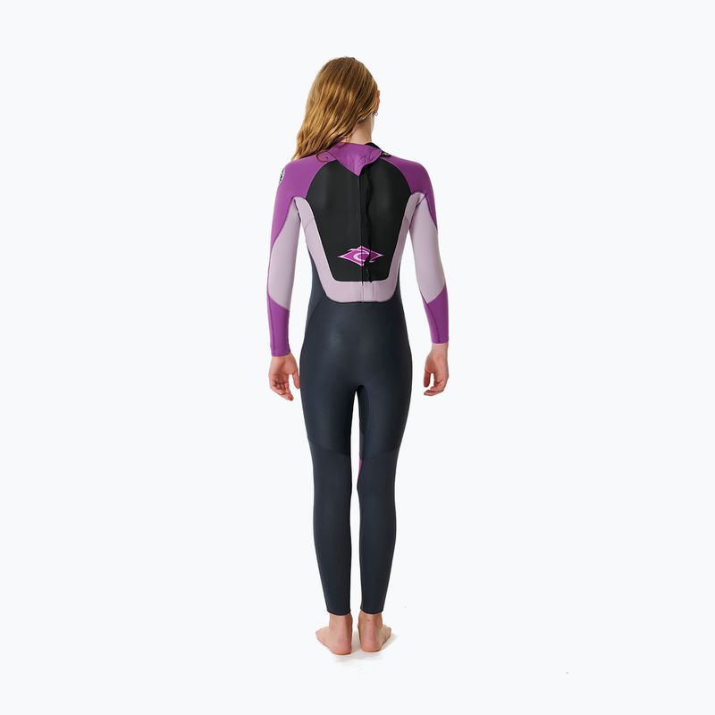 Costum pentru copii Rip Curl Omega 5/3mm Back Zip GB Jr purple 2