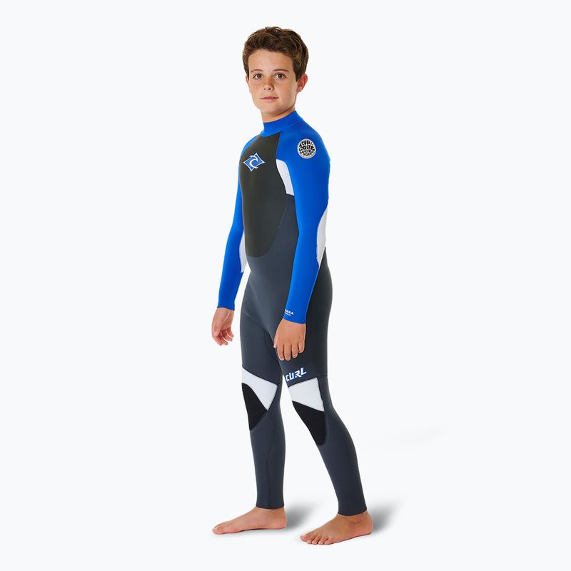Costum de înot pentru copii Rip Curl Omega 4/3 mm Back Zip blue 3