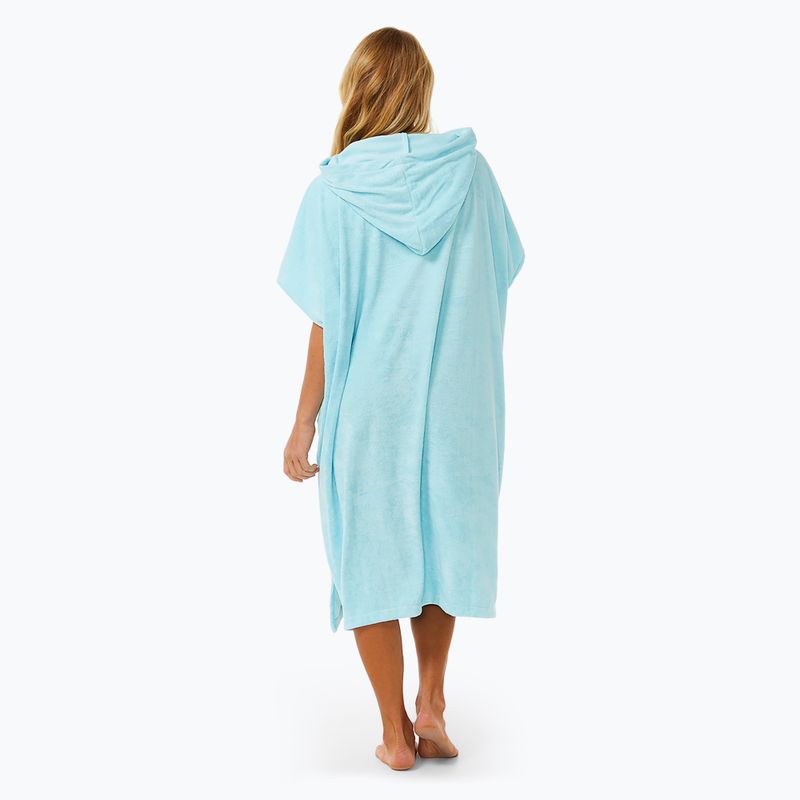 Poncho pentru femei Rip Curl Classic Surf Hooded sky blue 3
