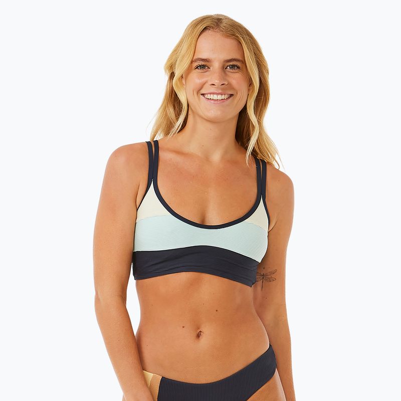 Partea de sus a costumului de baie Rip Curl Block Party Spliced Crop navy 4