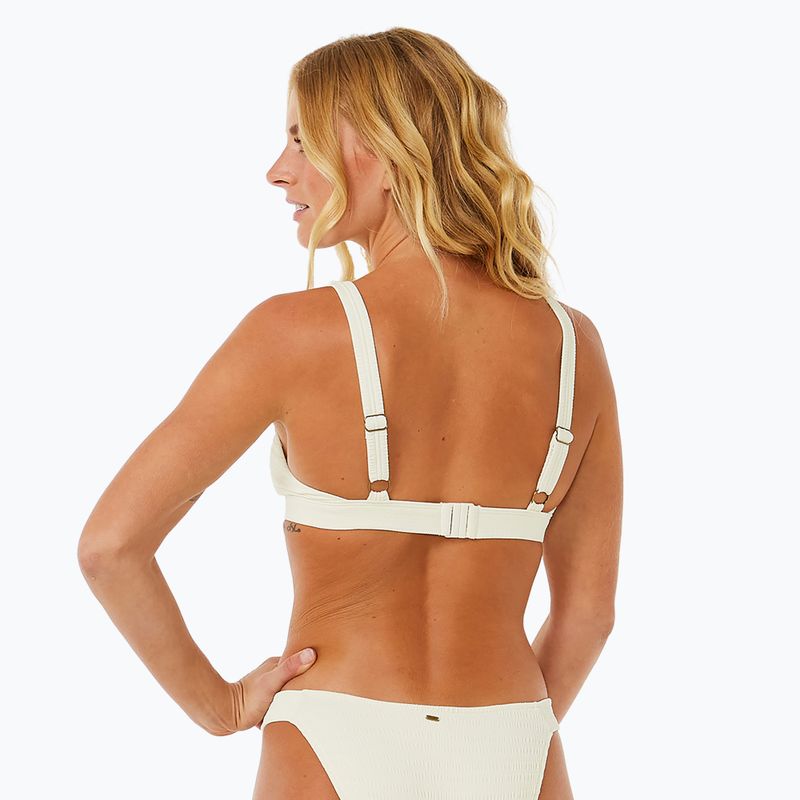 Partea de sus a costumului de baie Rip Curl Dreams Adjustable Halter off white 4