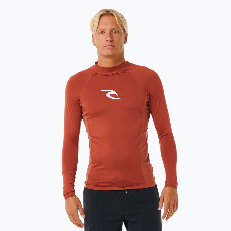 Longsleeve de înot pentru bărbați Rip Curl Waves Upf Perf L/S red